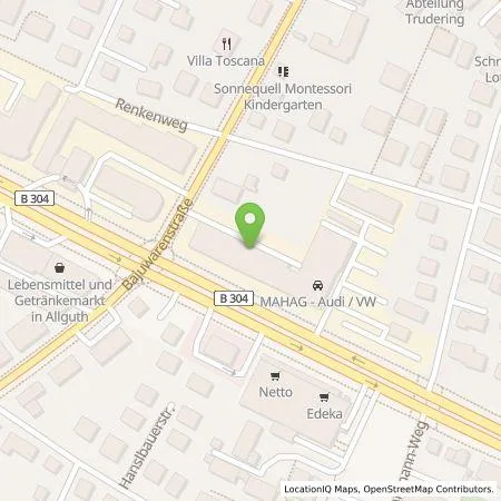 Standortübersicht der Tankstelle MAHAG Automobilhandel und Service GmbH & Co. oHG in 81825 München