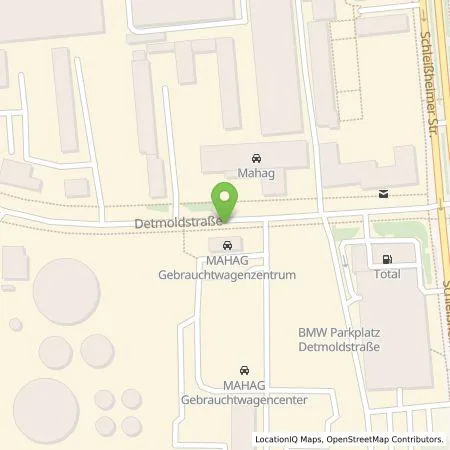 Standortübersicht der Tankstelle MAHAG Automobilhandel und Service GmbH & Co. oHG in 80935 München