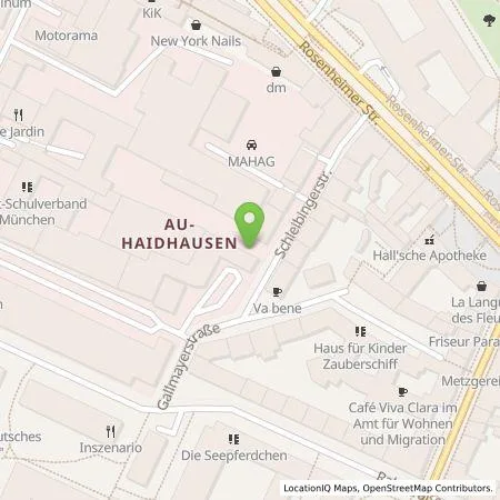 Standortübersicht der Tankstelle MAHAG Automobilhandel und Service GmbH & Co. oHG in 81669 München