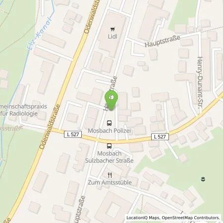 Standortübersicht der Tankstelle Stadtwerke Mosbach GmbH in 74821 Mosbach