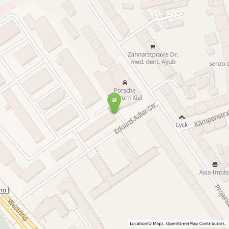 Standortübersicht der Tankstelle Emil Frey Sportwagen GmbH in 24106 Kiel