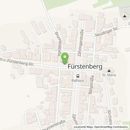 Standortübersicht der Tankstelle SMATRICS GmbH & Co KG in 78183 Hüftingen (Fürstenberg)