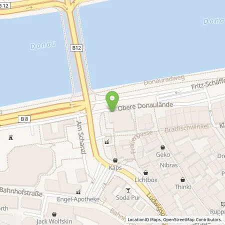 Standortübersicht der Tankstelle SMATRICS GmbH & Co KG in 94032 Passau