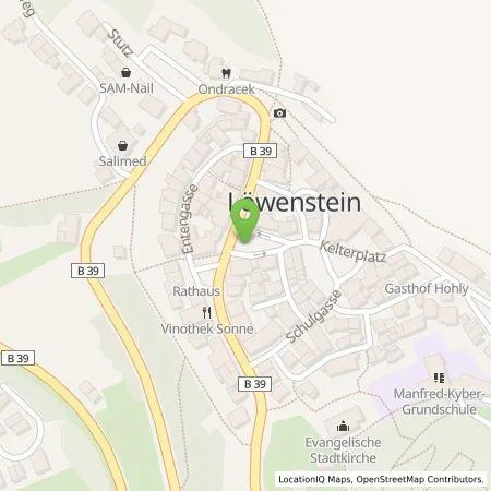 Standortübersicht der Tankstelle SMATRICS GmbH & Co KG in 74245 Löwenstein