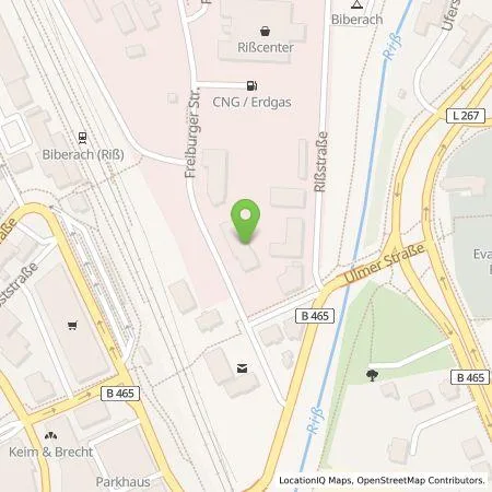 Standortübersicht der Tankstelle SMATRICS GmbH & Co KG in 88400 Biberach an der Riß