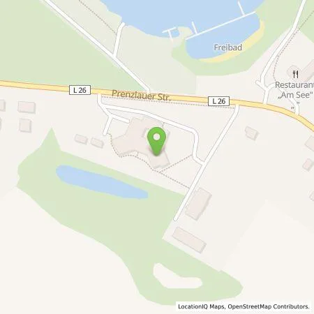 Standortübersicht der Tankstelle SMATRICS GmbH & Co KG in 17326 Brüssow