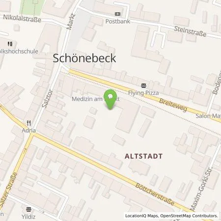 Standortübersicht der Tankstelle Stadtwerke Schönebeck GmbH in 39218 Schönebeck (Elbe)