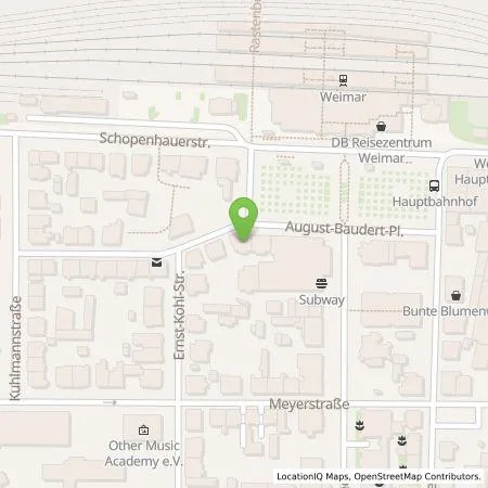 Standortübersicht der Tankstelle Stadtwerke Weimar Stadtversorgungs-GmbH in 99423 Weimar
