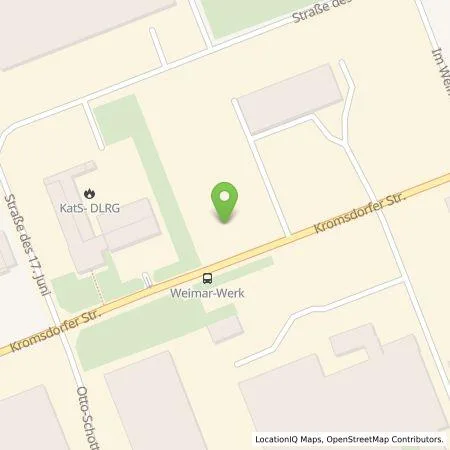 Standortübersicht der Tankstelle Stadtwerke Weimar Stadtversorgungs-GmbH in 99427 Weimar