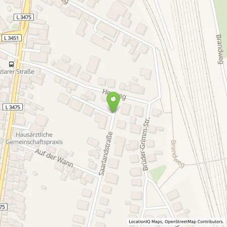 Standortübersicht der Tankstelle Wolfgang Uhl in 35398 Giessen