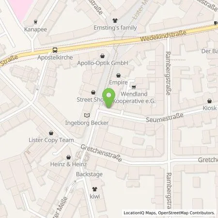 Standortübersicht der Tankstelle enercity AG in 30161 Hannover