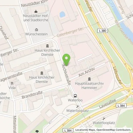 Standortübersicht der Tankstelle enercity AG in 30169 Hannover