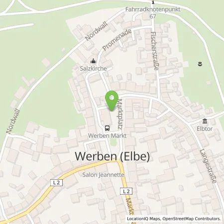 Standortübersicht der Tankstelle Ladesonne GmbH & Co. KG in 39615 Werben (Elbe)