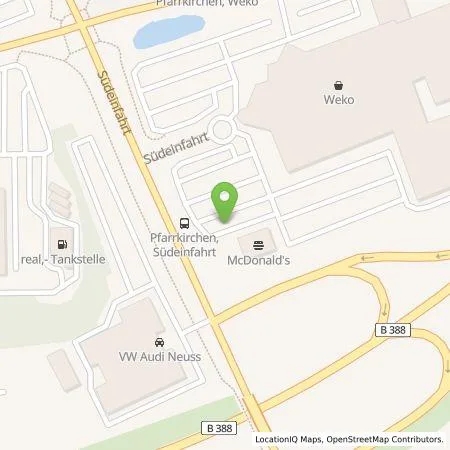 Standortübersicht der Tankstelle EWE Go GmbH in 84347 Pfarrkirchen