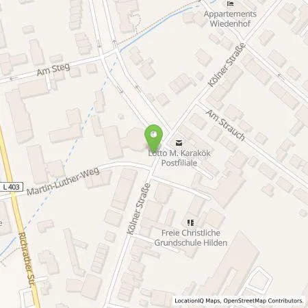 Standortübersicht der Tankstelle Neue Energien Hilden GmbH in 40723 Hilden