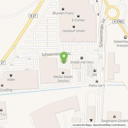 Standortübersicht der Tankstelle E.ON Drive Infrastructure GmbH in 78073 Bad Dürrheim