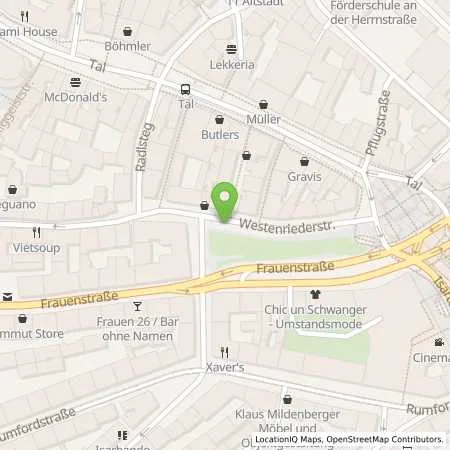 Standortübersicht der Tankstelle SWM Versorgungs GmbH in 80331 München