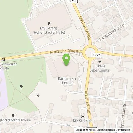 Standortübersicht der Tankstelle Team-Emobility GmbH in 70033 Göppingen