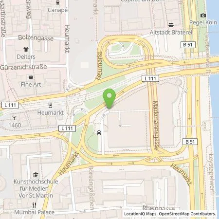 Standortübersicht der Tankstelle Team-Emobility GmbH in 50667 Köln