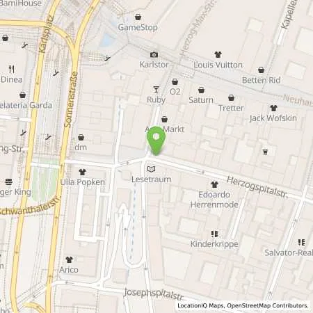 Standortübersicht der Tankstelle SWM Versorgungs GmbH in 80331 München