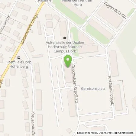 Standortübersicht der Tankstelle Team-Emobility GmbH in 72160 Horb am Neckar