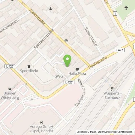 Standortübersicht der Tankstelle Team-Emobility GmbH in 42103 Wuppertal