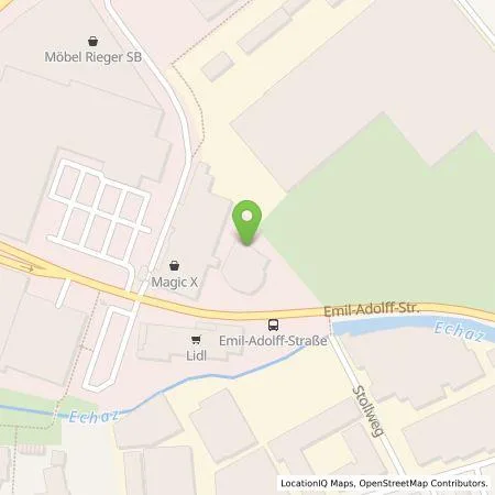 Standortübersicht der Tankstelle Team-Emobility GmbH in 72760 Reutlingen