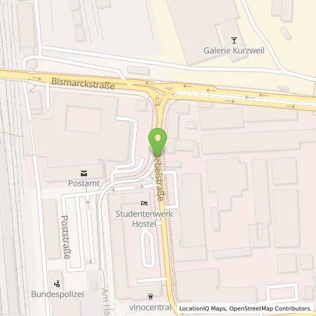 Standortübersicht der Tankstelle Team-Emobility GmbH in 64259 Darmstadt