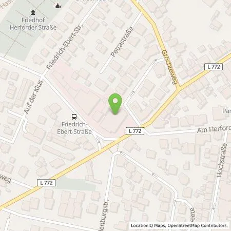 Standortübersicht der Tankstelle Team-Emobility GmbH in 32105 Bad Salzufflen