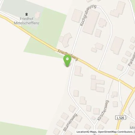 Standortübersicht der Tankstelle Friedrich Wohnen & Pflegen GmbH in 74850 Schefflenz