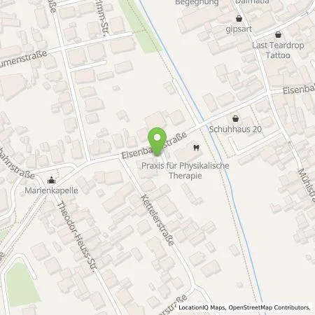 Standortübersicht der Tankstelle Energieversorgung Rodau GmbH in 63110 Rodgau