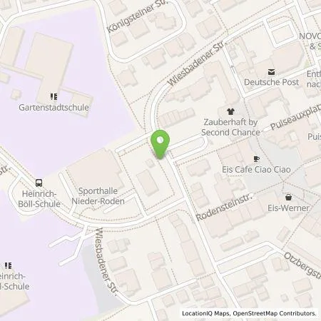Standortübersicht der Tankstelle Energieversorgung Rodau GmbH in 63110 Rodgau