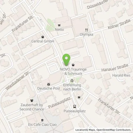 Standortübersicht der Tankstelle Energieversorgung Rodau GmbH in 63110 Rodgau