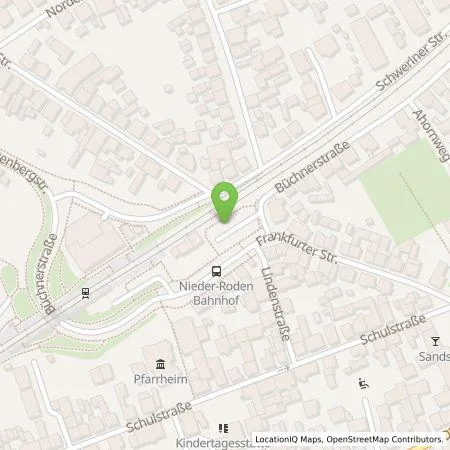 Standortübersicht der Tankstelle Energieversorgung Rodau GmbH in 63110 Rodgau