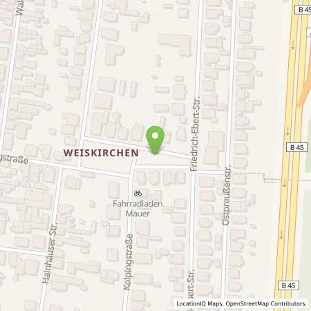 Standortübersicht der Tankstelle Energieversorgung Rodau GmbH in 63110 Rodgau