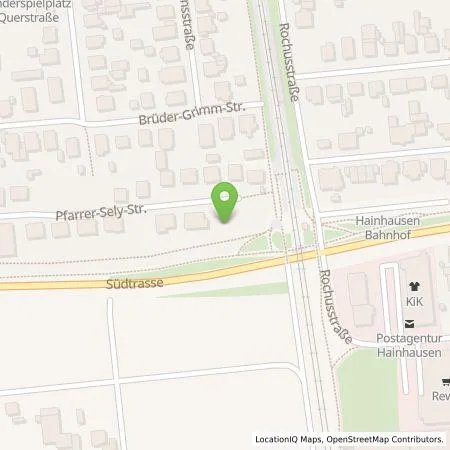 Standortübersicht der Tankstelle Energieversorgung Rodau GmbH in 63110 Rodgau