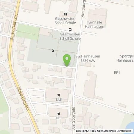 Standortübersicht der Tankstelle Energieversorgung Rodau GmbH in 63110 Rodgau