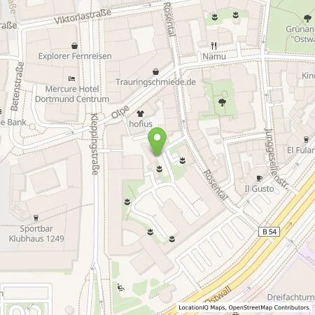 Standortübersicht der Tankstelle Dortmunder Energie- und Wasserversorgung GmbH in 44135 Dortmund