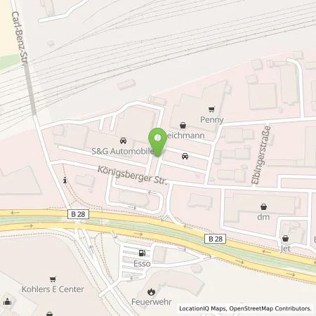 Standortübersicht der Tankstelle S&G Automobil AG in 77694 Kehl