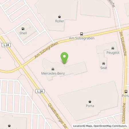 Standortübersicht der Tankstelle S & G Automobil GmbH in 38820 Halberstadt