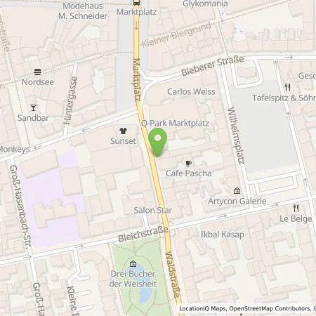 Standortübersicht der Tankstelle Q-Park Recharge Germany GmbH in 63065 Offenbach