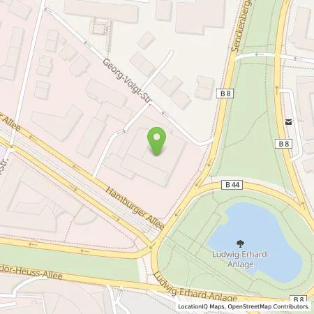 Standortübersicht der Tankstelle Q-Park Recharge Germany GmbH in 60486 Frankfurt