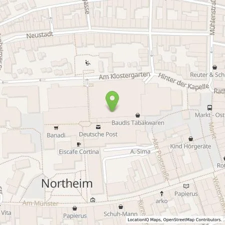 Standortübersicht der Tankstelle Q-Park Recharge Germany GmbH in 37154 Northeim