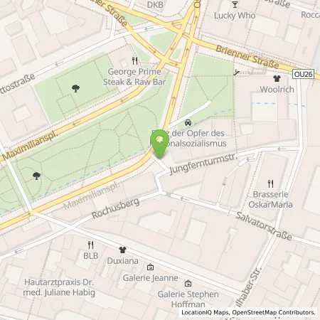 Standortübersicht der Tankstelle SWM Versorgungs GmbH in 80333 München