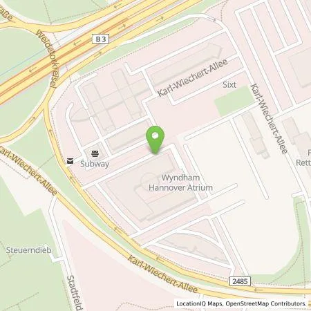 Standortübersicht der Tankstelle Wattif Europe GmbH in 30625 Hannover