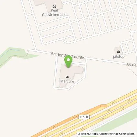 Standortübersicht der Tankstelle Mühlenhotel Halle-Leipzig; Saale Hotel GmbH in 06188 Landsberg /OT Peißen