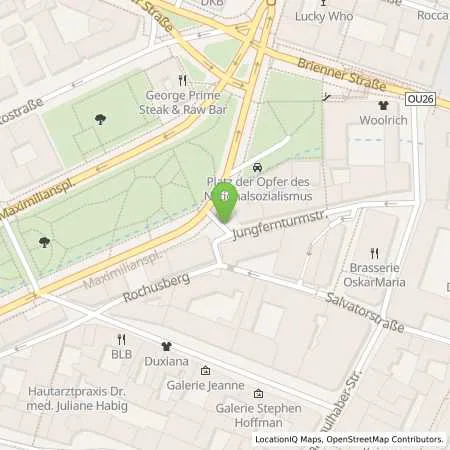 Standortübersicht der Tankstelle SWM Versorgungs GmbH in 80333 München