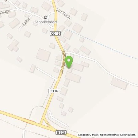 Standortübersicht der Tankstelle SB Handelsgesellschaft Nordbayern-Sachsen-Thüringen mbH in 96482 Ahorn