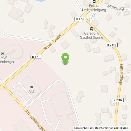 Standortübersicht der Tankstelle SB Handelsgesellschaft Nordbayern-Sachsen-Thüringen mbH in 09355 Gersdorf