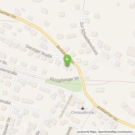 Standortübersicht der Tankstelle Martin Herde in 91567 Herrieden